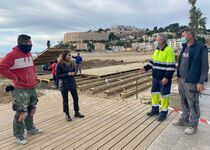 El Ayuntamiento de Peñíscola inicia las obras para la ubicación de un Punto Accesible en la Playa Sur