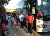 Inicio recorrido bus escolar