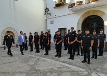 La Policía Local de Peñíscola ha celebrado hoy la festividad de su patrón