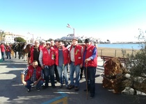 Arranca la celebración de San Antonio Abad en Peñíscola con la tradicional "baixada de l'arbre"