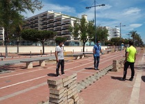 Sigue a buen ritmo la ejecución de obras en su Paseo Marítimo de Peñíscola tras los efectos de la borrasca Gloria