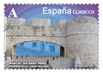 Correos emite un sello dedicado al Portal de Sant Pere de Peñíscola