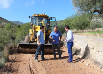 Peñíscola arregla sus caminos rurales con la colaboración de la Diputación Provincial y el Consorcio de Bomberos