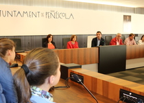 Andrés Martínez responde a las preguntas de los alumnos de sexto de primaria