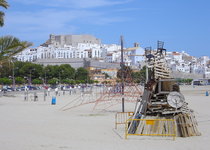 Peñíscola prepara la verbena de San Juan con espectáculos de calle con el fuego como elemento principal